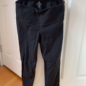 Athleta 3/4 Length Black Leggings